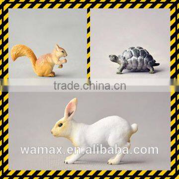 high quality small animal figures 3D animal toy