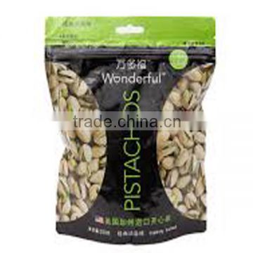 Stand up zipper plastic pouch for nuts