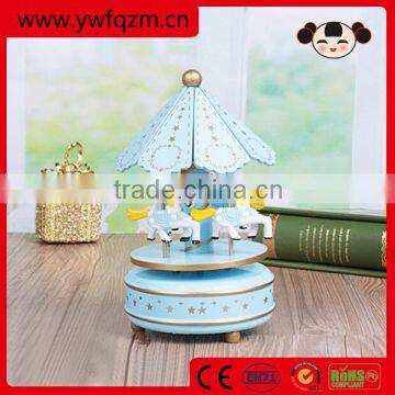 Hot selling music box movement, carousel horse wooden music box