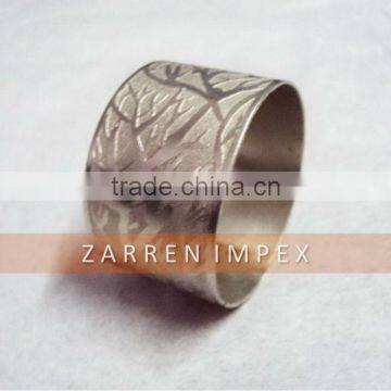 Ecthing design Brass Napkin rings