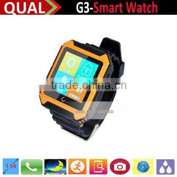 2015 Hot Sale new fashion silicone bracelet waterproof smart watch with a telephone to remind the pedometer function T