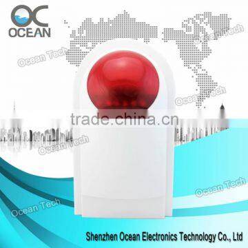 Wireless alarm siren with strobe -516