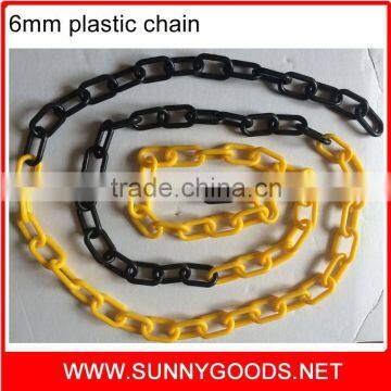 8mm yellow and black safety plastic chain