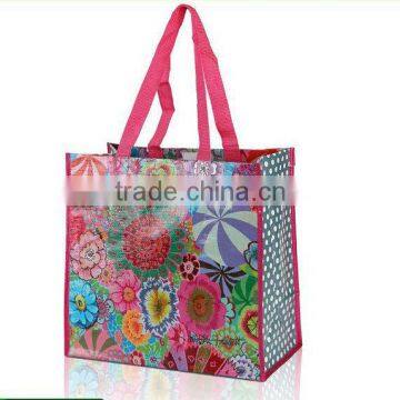 Colorful bopp laminated pp woven bag