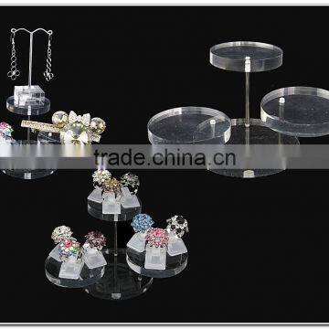 High Transparent Solid Acrylic Jewellery display jewelry display stand