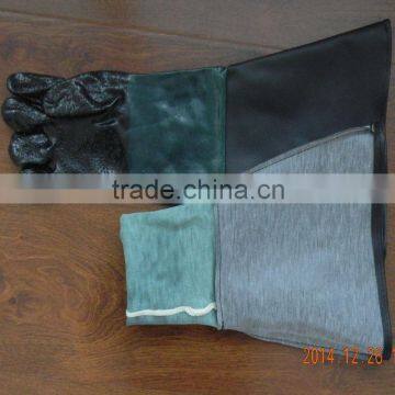 Labor Protection Gloves PVC Sandblast Gloves 60cm photo-3