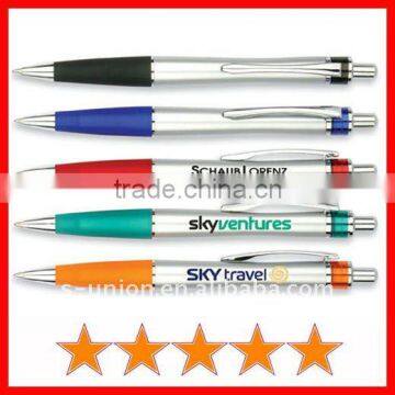 Cheap plastic retractable ballpoint pen (B0383)