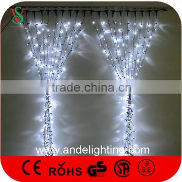 Rubber Wire Connectable LED Christmas Curtain Lights, Wedding Decoration Lights