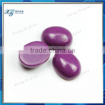 China gold supplier7x9mm purple gemstones oval shape cabochon light purple gemstone for decoration semi precious gemstones