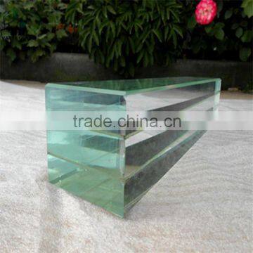 12mm thick tempered safety glass laminated glass for stairs