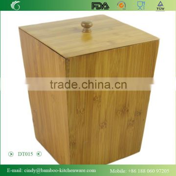 Formbu Household Bamboo Material Waste Bin with Lid