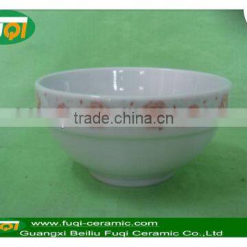 5"round ceramic footed bowl