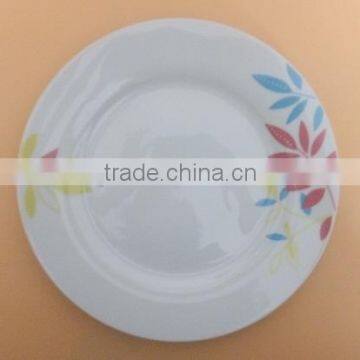 10.5'' round shape ceramic dinner plate with modern shape design porcelain crockery item dinner plates dishes