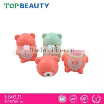 FB0321 cute fashion little bear animal shape lip balm