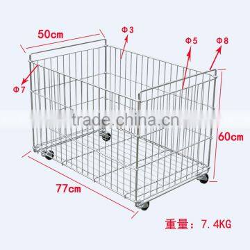 Collapsible bins storage /wire mesh screens/metal wire storage baskets