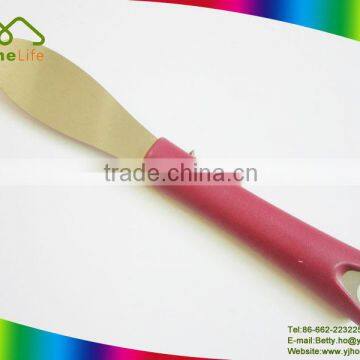 Good stainless steel butter knife with long TPR handle