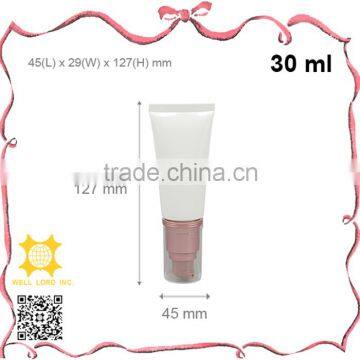 30ml pretty screen printing empty skin care lotion pump tube