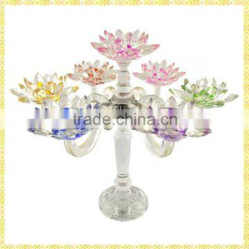 Handmade Exquisite Tall Crystal Candelabras For Sale For Wedding Table Decoration