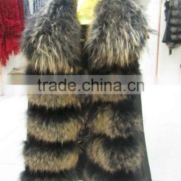 2015 fashion raccoon fur vest 1380