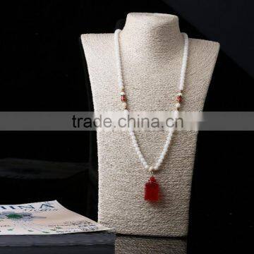 Elegant Tridacna Shell Bead Necklace and Aroma Diffuser Pendant Jewellery Pendant Necklace