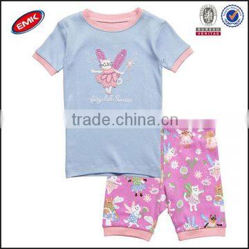 high quality soft cotton baby girls summer short sets