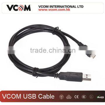 VCOM Black AM To MINI 5PM USB Cable For Digital Camera