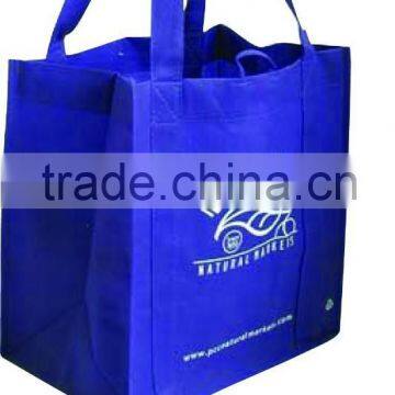 blue color big non woven bag for shopping ,travel ,daily use