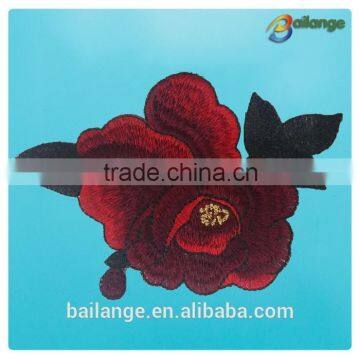 High quality wholesale flower embroidery patch design