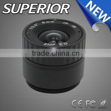 home security system cctv camera optics lens 8mm 3megapixel cs mount ir filter camera lens