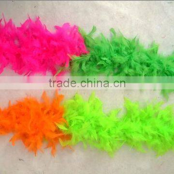 Neon color feather boa