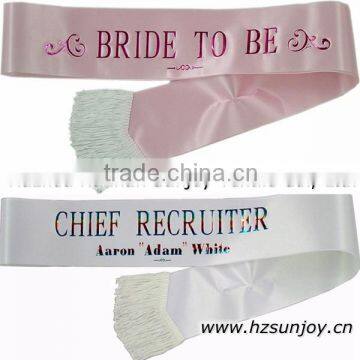 Wide Satin Sashes