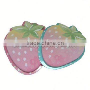 Strawberry Die-cut neon sticky notepad of Customized shapes