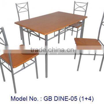 Space Saving Metal Dining Room Sets Modern Appearance Furniture For Home With Simple Stylish Designs