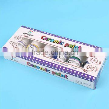 High Grade Eco-friendly Ceramic Paints, DIY Ceramic Hand-painted Paints 6 Colors photo-6