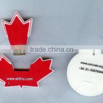 custom colourful red maple leaves usb cover