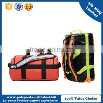 Double use PVC duffle backpack, high quality waterproof bag in two colors