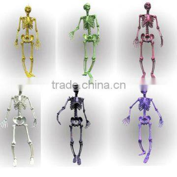 Horrific life size glittered skeleton