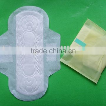 female anion sanitary napkin with wings (sanitary towel,sanitary pad)