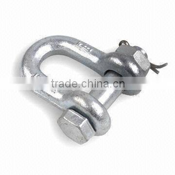 adjustable iron steel u-bolt chain shackle us.d shackle, anchor shackle