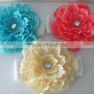 2013 fashion and hotsell kids crochet hair wrap with large flower