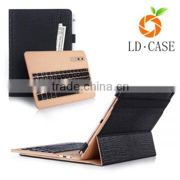 Leather Case Cover with Bluetooth Wireless Keyboard with tablet cover case