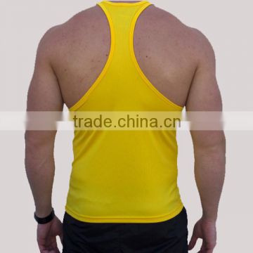 100% polyester Y-back mens gym singlet with custom printing,Top quality wholesale gym singlets,Stringer Vests,Gym Vests.