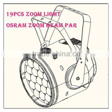 Hot New Professional Led Wash Zoom Par 19pcs 15w Par Led Zoom Light/19pcs Led Zoom Par Christmas Lighting