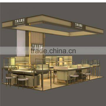 High End Pandora Jewelry Store Furniture Design Used Clear Glass Showcase With LED Strip Light