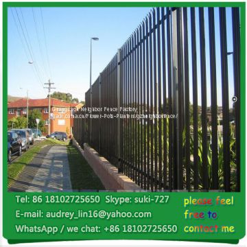 cheap and good quality standard palisade fence steel picket fence