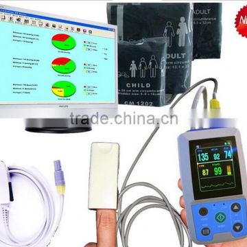 Color LCD Combo ABPM SpO2 Ambulatory Blood Pressure Monitor+Automatic 24h BP measurement