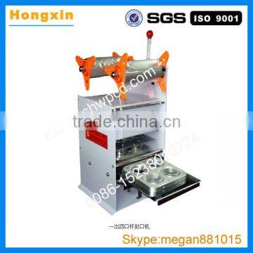 Popular automatic cup sealing machine plastic bag cup sealing macine dubble milk tea cup sealing machine with low price