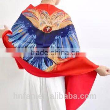 2017 OEM Service Fashion Printed Cheap Women Silk Scarf photo-3