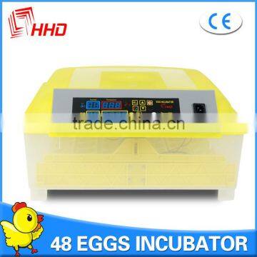 YZ8-48 HHD full automatic holding 132 quail eggs hatching incubator prices