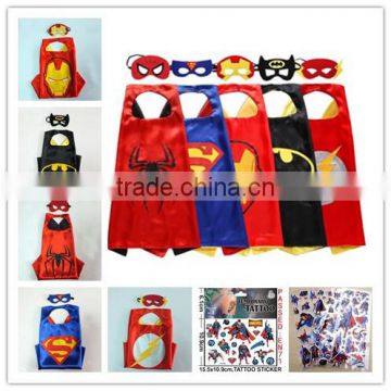 superhero costumes and superhero party supplies for kids 5 satin capes and 5 felt mask